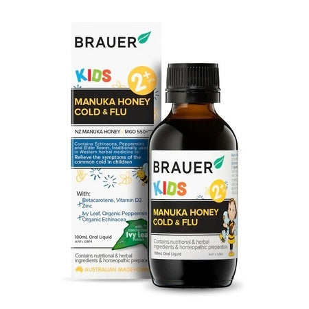 Brauer Kids Manuka Honey Cold & Flu 100ml