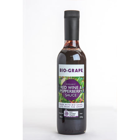 Biogrape Organic Red Wine & Pepperberry Sauce (Chilli) 450g