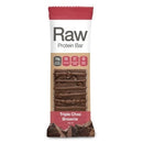 RAW PLANT PROTEIN BARS TRIPLE CHOC BROWNIE 40g (BX10) *DISC*