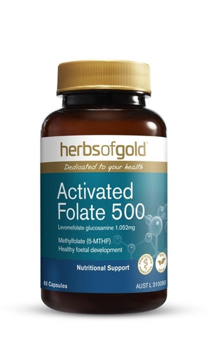 Herbs of Gold Activated Folate 500 60Caps