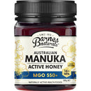 Barnes Naturals Australian Manuka Active Honey Mgo 550+ Npa 16+ 500g