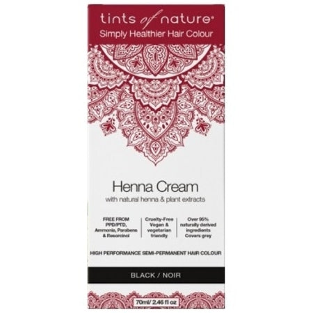 Tints Of Nature Henna Cream Black 70ml | TINTS OF NATURE