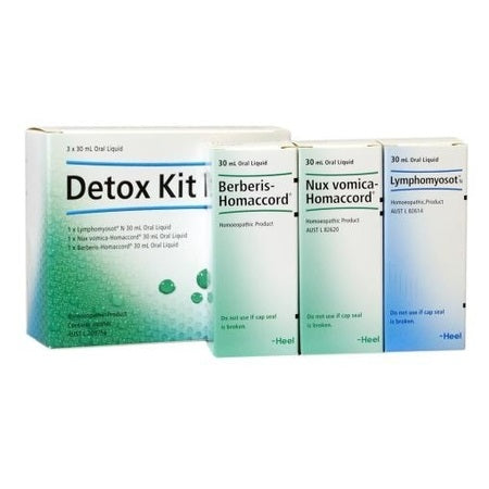 Heel Detox Kit (Lymphomyosot, Nux Vomica & Reneel 30ml)