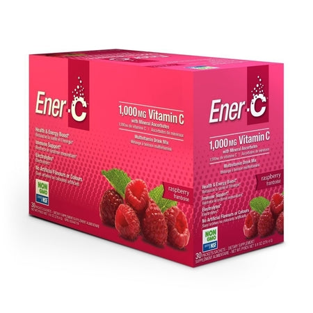 Ener-C Raspberry Effervescent Multivitamin Drink 12Sch