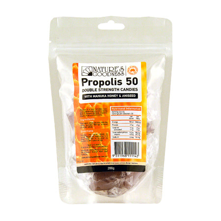 Nature's Goodness Propolis Candies Aniseed 50mg 200g