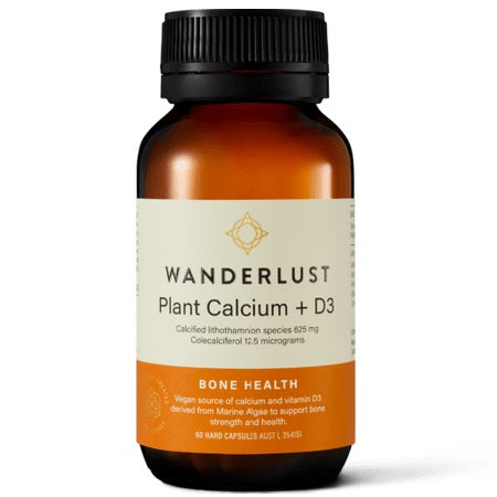 Wanderlust Plant Calcium + D3 60Vcaps