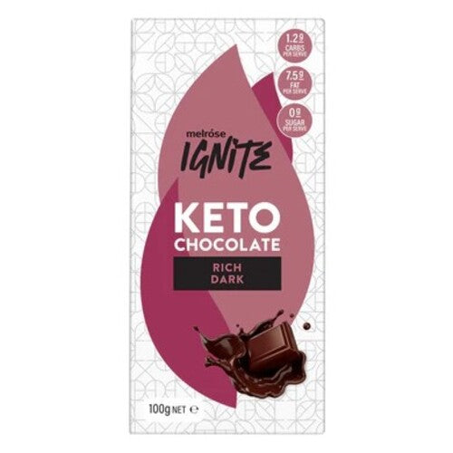 Melrose  Ignite Keto Chocolate Rich Dark 100g