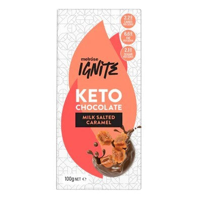 Melrose Ignite Keto Chocolate Milk Salted Caramel 100g