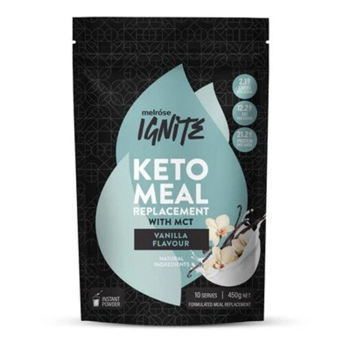 Melrose Ignite Keto Meal Replacement Double Choc 450g