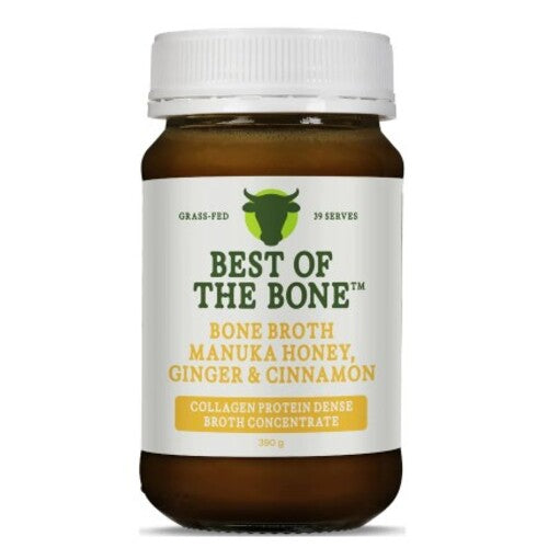 Best Of The Bone Broth Concentrate Manuka Honey Cinnamon & Ginger 390g