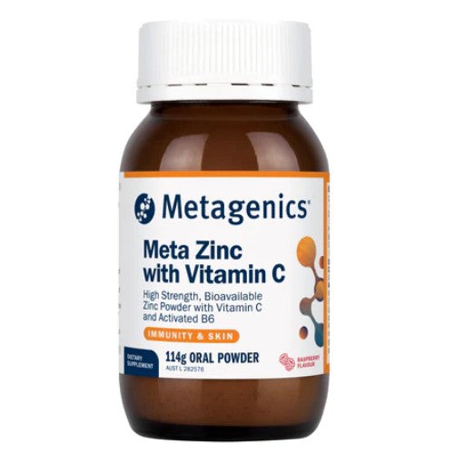 Metagenics Meta Zinc With Vitamin C Raspberry 114g