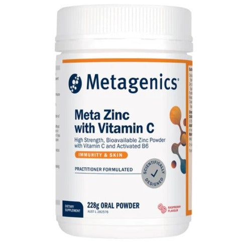 Metagenics Meta Zinc With Vitamin C Raspberry 228g