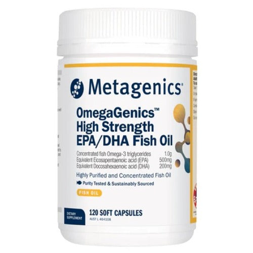 Metagenics Omegagenics High Strength EPA/ DHA Fish Oil 120Caps