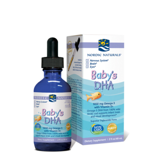 Nordic Naturals Baby's DHA Cod Liver Oil Unflavoured 60ml Fish Oils