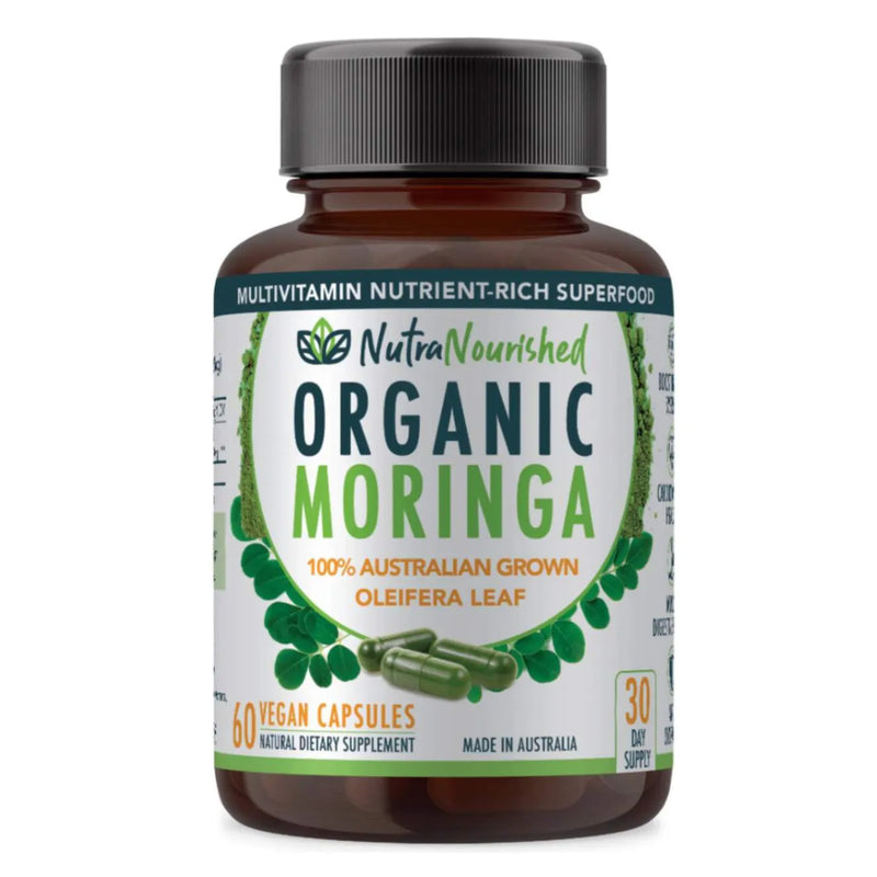 Nutra Nourished Moringa Leaf Capsules Organic 60Vcaps