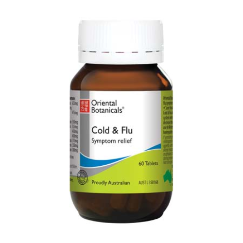 Oriental Botanicals Cold & Flu 60Tabs Complex