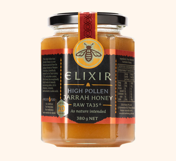 Elixir Raw Honey - High Pollen Jarrah TA35+ [380g]