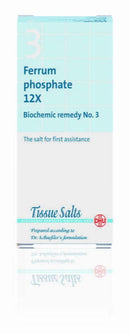 Schuessler Salts - Ferrum Phosphate 12X (no.3) 200Tabs Iron (Fe)