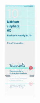 Schuessler Salts - Sodium Sulphate 6X (no.10) 200Tabs Sodium (Na) - Natrium