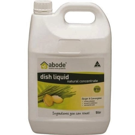Abode Dishwashing Liquid Ginger & Lemongrass Refill 5L | ABODE