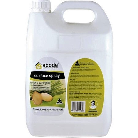 Abode Surface Cleaner Ginger & Lemongrass Refill 5L | ABODE