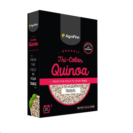 organic quinoa tri colour 500g (bx16) | AGROFINO