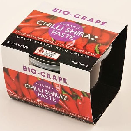organic chilli shiraz  paste 140g | BIOGRAPE