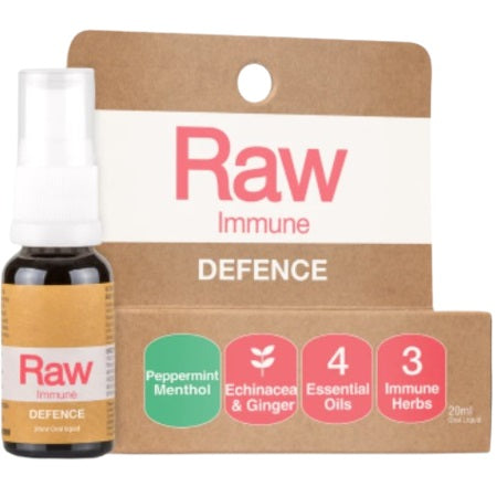 Amazonia Raw Immune Defence Spray Peppermint Menthol 20ml