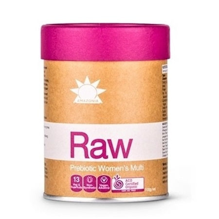 Amazonia Raw Prebiotic Womens Multi Vanilla & Passionfruit 100g