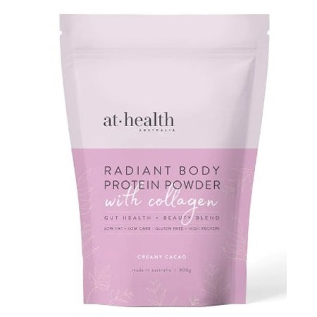 At Health Radiant Body Protein With Collagen Cacao 900g