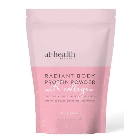 At Health Radiant Body Protein With Collagen Vanilla 450g