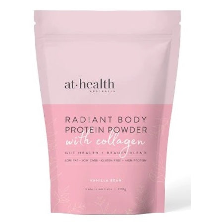 At Health Radiant Body Protein With Collagen Vanilla 900g