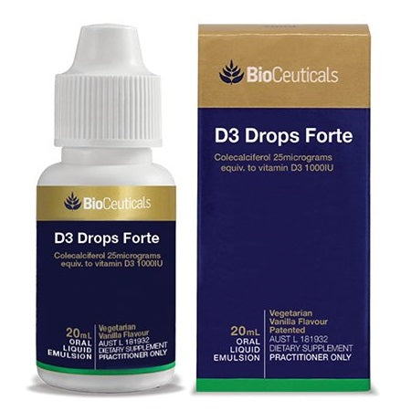 Bioceuticals D3 Drops Forte 1000IU 20ml Vitamin D