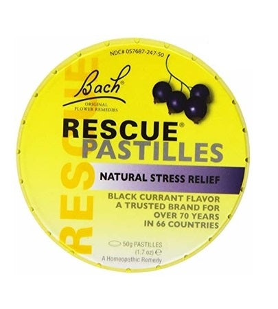 Bach Rescue Remedy Pastilles Blackcurrant 50G (Bx12) | BACH RESCUE REMEDY