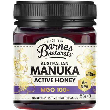 Barnes Naturals Australian Manuka Active Honey Mgo 100+ Npa 6+250g