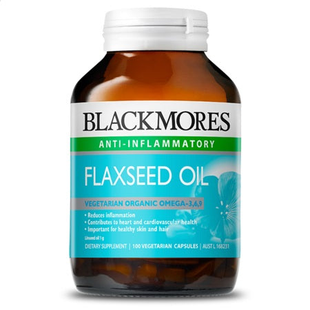 Blackmores Flaxseed Oil 1000Mg 100Caps (23024) Flaxseed Oil (Linseed Oil) | BLACKMORES