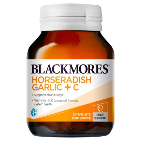 Blackmores  Horseradish Garlic + C 50Tabs Complex