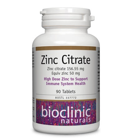 Bioclinic Zinc Citrate 90Tabs