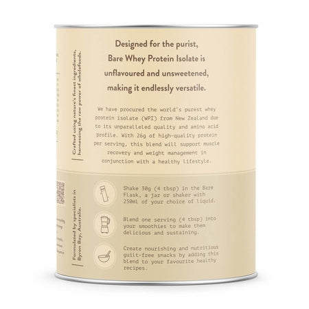 Bare Blends Bare Whey Protein Isolate 500g