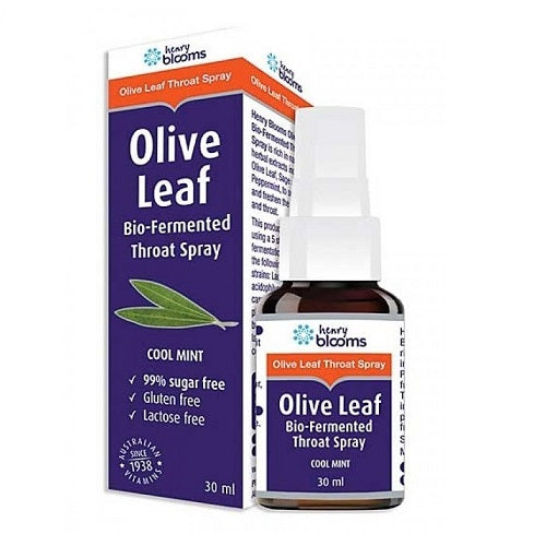 Blooms Olive Leaf Bio Fermented Throat Spray 30ml | BLOOMS