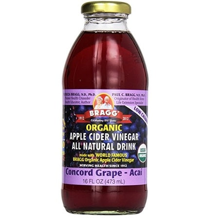 Bragg Apple Cider Vinegar W Concord Grape & Acai Organic 473ml | BRAGG