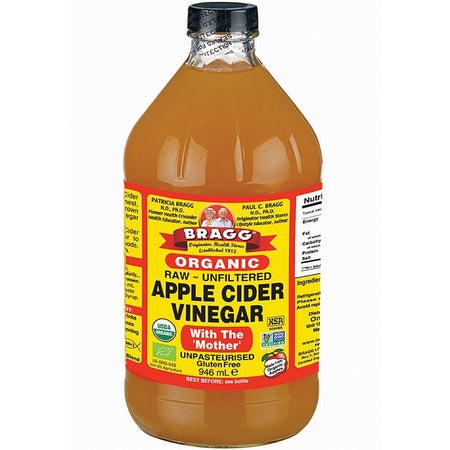 organic apple cider vinegar 946ml (bx12) | BRAGG