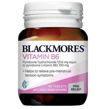 Blackmores Vitamin B6 100Mg 40Tabs B6