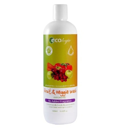 Ecologic Fruit & Veggie Wash Fragrance Free 500ml