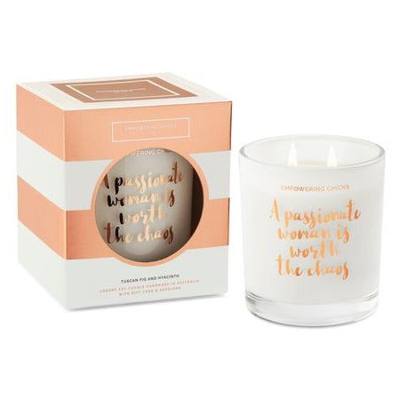 Empowering Chicks Tuscan Fig And Hyacinth Soy Candle 370g