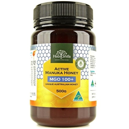 Hab Shifa Active Manuka Honey Mgo 100+ Unique Australian Honey 500g