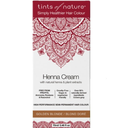 Tints Of Nature Henna Cream Golden Blonde 70ml | TINTS OF NATURE