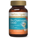 Herbs of Gold Bio Curcumin 5400 60tabs Turmeric (Curcuma Longa) | HERBS OF GOLD