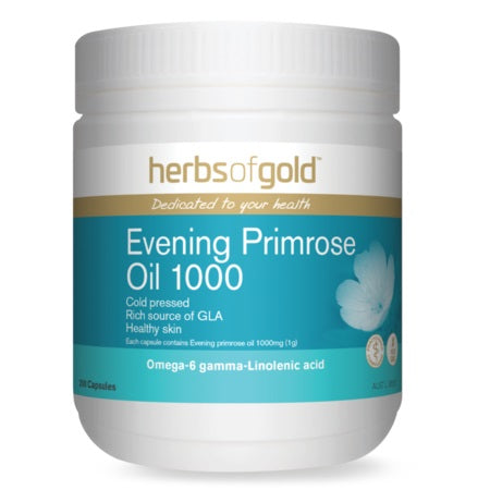 Herbs of Gold Evening Primrose Oil 1000 200caps EPO (Evening Primrose Oil) | HERBS OF GOLD