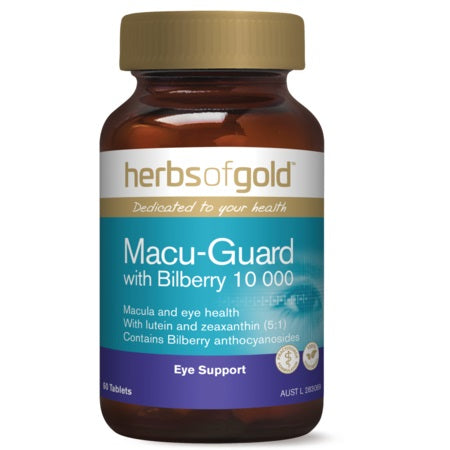 MACU-GUARD WITH BILBERRY 10000 60Vcaps complex | HERBS OF GOLD